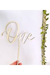 Ahşap One Pasta Süsü