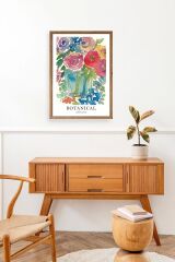 Çiçek Ahşap Çerçeveli Tablo 50 x 70