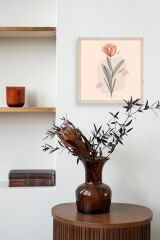 Çiçek Ahşap Çerçeveli Tablo 42 x 42