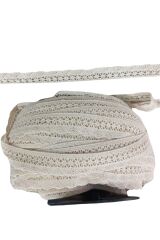 Kopanaki Dantel en 4 cm Şeritli Krem 10 Metre