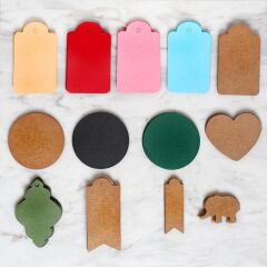 Loren 10'lu Yuvarlak Yeşil Etiket ve Klipsli Etike