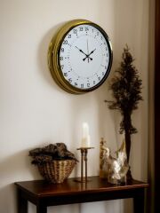 Zentime 40 Cm Gold Lüks Alışılmışın Dışında Duvar Saati