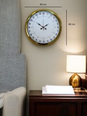 Zentime 40 Cm Gold Lüks Alışılmışın Dışında Duvar Saati
