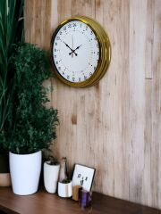 Zentime 40 Cm Gold Lüks Alışılmışın Dışında Duvar Saati