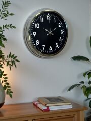 Zentime 40 Cm Krom Şık Duvar Saati