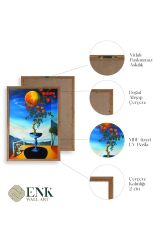 Gül Ahşap Çerçeveli Tablo 23 x 30