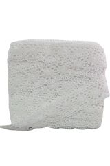 Kopanaki Dantel en 5 cm Badem Model Beyaz 5 Metre