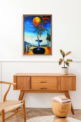 Gül Ahşap Çerçeveli Tablo 50 x 70