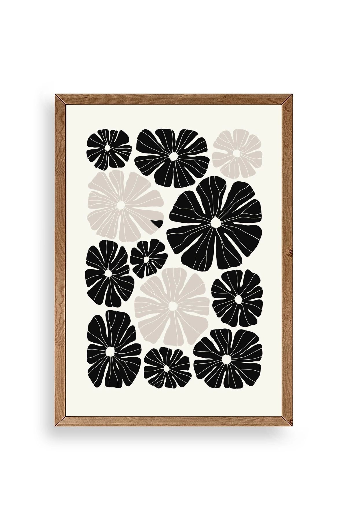 Çiçek Ahşap Çerçeveli Tablo 50 x 70