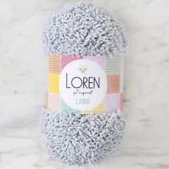 Loren Lamb Gri El Örgü İpi - R020 - 34422