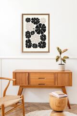 Çiçek Ahşap Çerçeveli Tablo 17 x 23