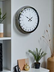 Zentime 40 Cm Krom Şık Alışılmışın Dışında Duvar Saati