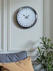 Zentime 40 Cm Krom Şık Alışılmışın Dışında Duvar Saati