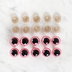 Loren 14 mm Pembe 5 Çift Amigurumi Göz