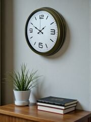 Zentime 40 Cm Metal Eskitme Vintage Duvar Saati