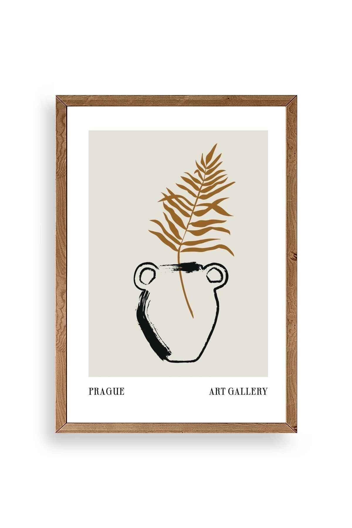 Vazo Ahşap Çerçeveli Tablo 50 x 70