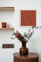 Yaprak Ahşap Çerçeveli Tablo 23 x 23