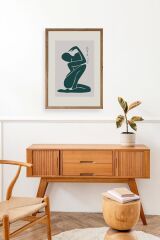 Modern Ahşap Çerçeveli Tablo 30 x 42