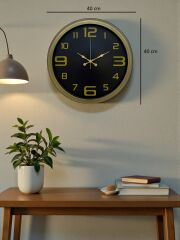 Zentime 40 Cm Metal Eskitme Vintage Duvar Saati