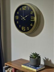 Zentime 40 Cm Metal Eskitme Vintage Duvar Saati