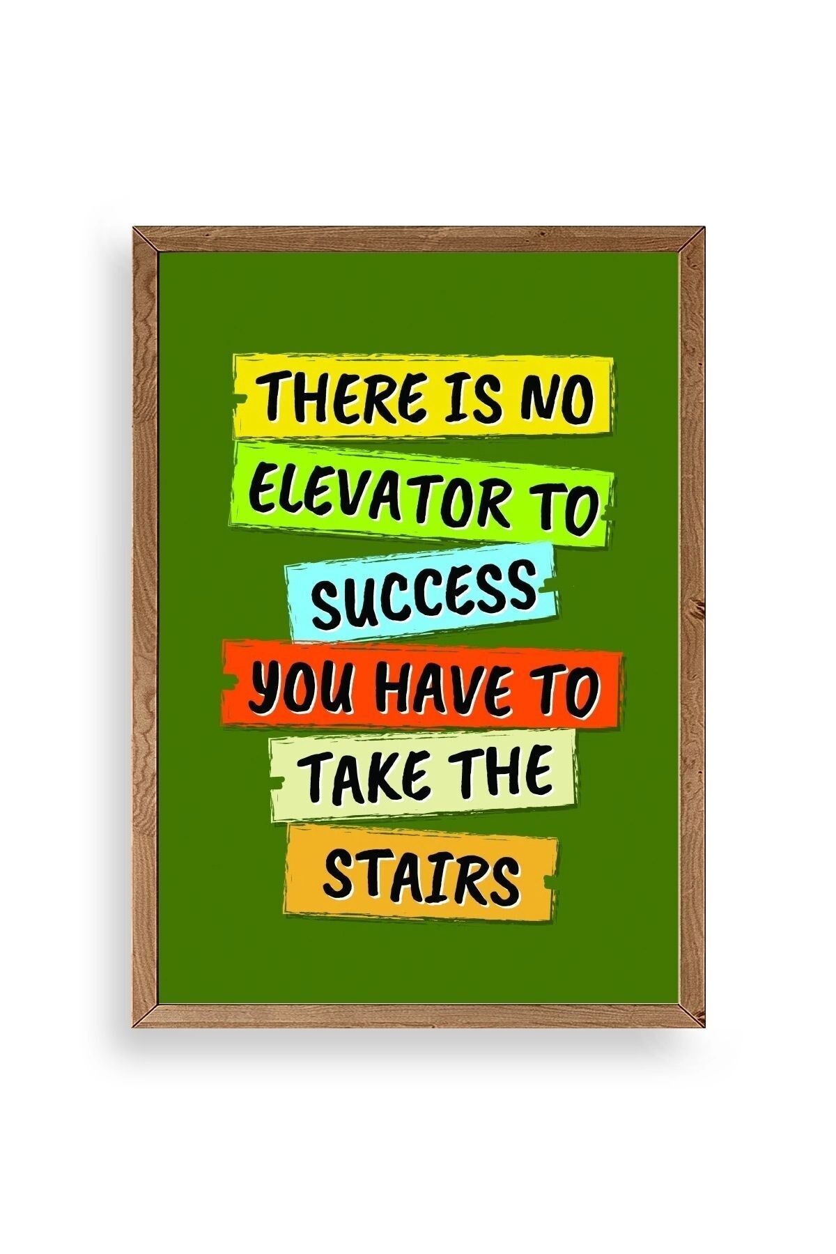 Motto Ahşap Çerçeveli Tablo 50 x 70