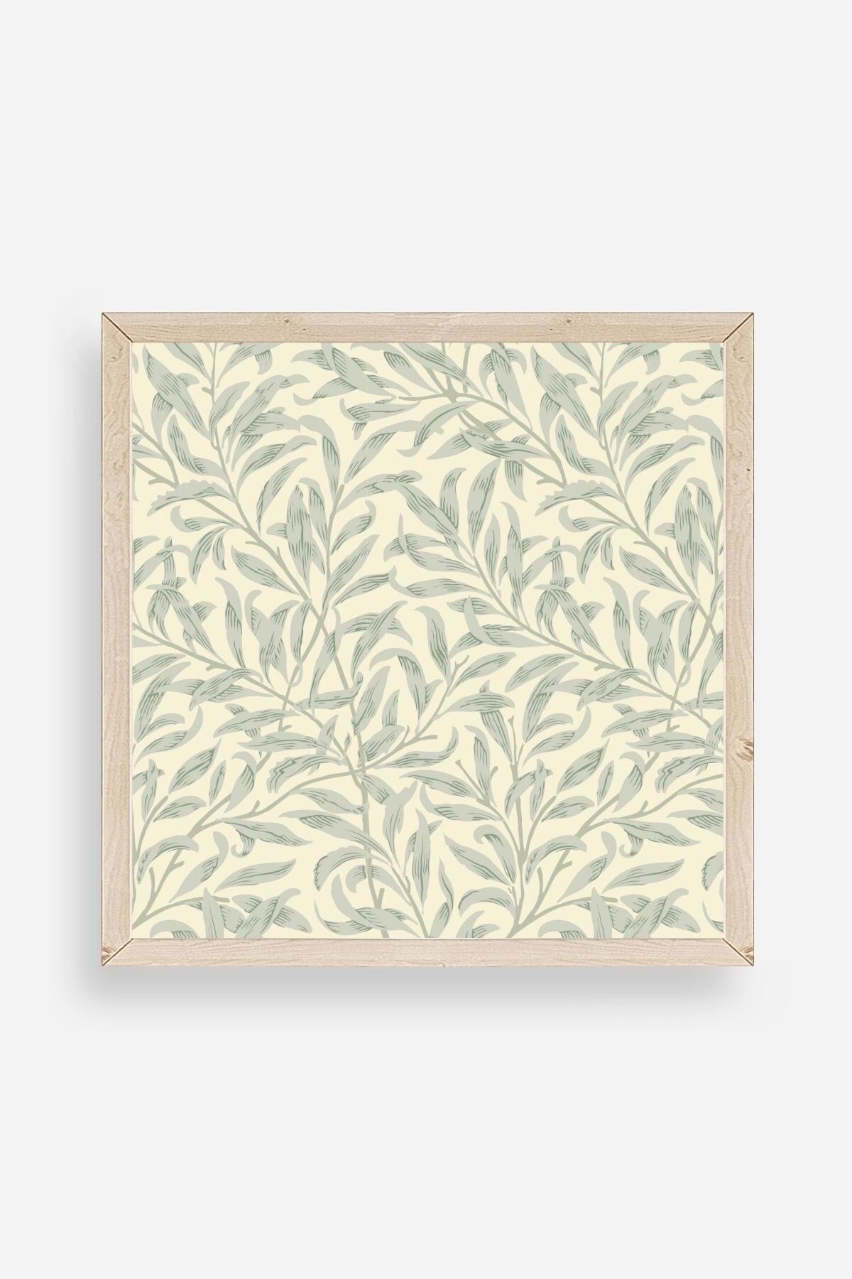 Yaprak Ahşap Çerçeveli Tablo 50 x 50