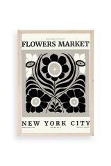 Çiçek Ahşap Çerçeveli Tablo 17 x 23