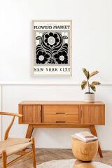 Çiçek Ahşap Çerçeveli Tablo 17 x 23