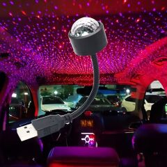 BUFFER® USB Sese Duyarlı 8 Farklı Mod Işıklı LED Atmosfer Işığı – Ambiyans Aydınlatması