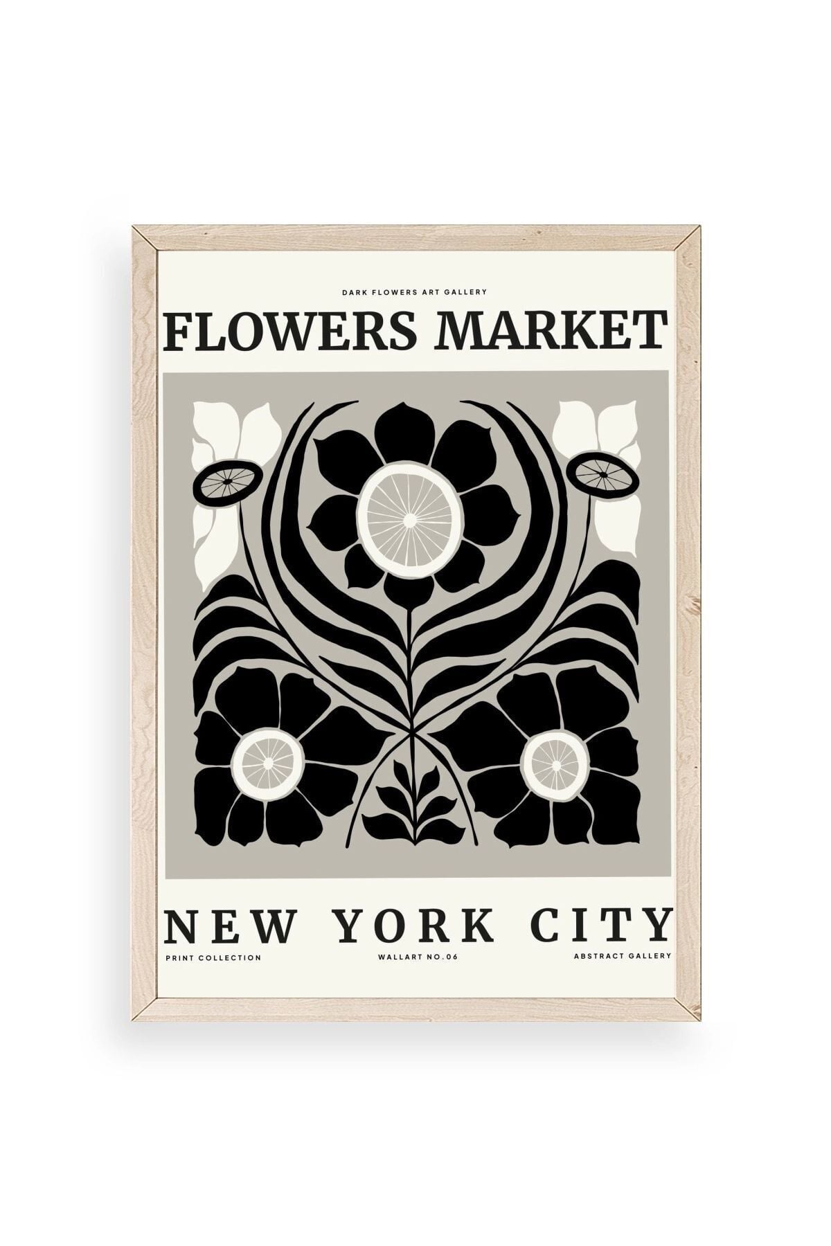 Çiçek Ahşap Çerçeveli Tablo 30 x 42