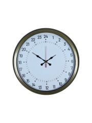 Zentime 40 Cm Eskitme Metal 24 Saat Göstergeli Özel Tasarım Duvar Saati