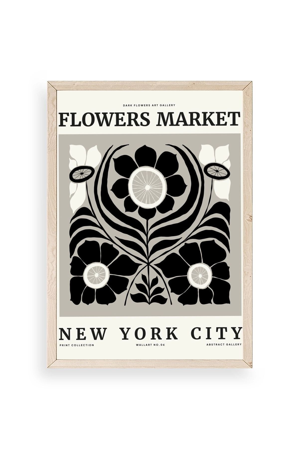 Çiçek Ahşap Çerçeveli Tablo 23 x 30