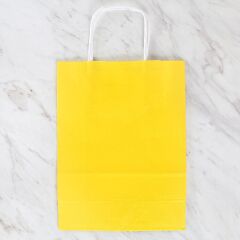 Loren 18x8x24 cm Sarı Kraft Çanta