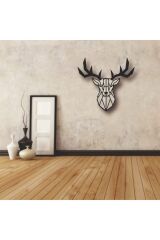 Geyik Figürlü Ahşap Tablo