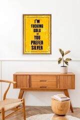 Motto Ahşap Çerçeveli Tablo 30 x 42