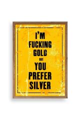 Motto Ahşap Çerçeveli Tablo 30 x 42