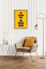 Motto Ahşap Çerçeveli Tablo 50 x 70