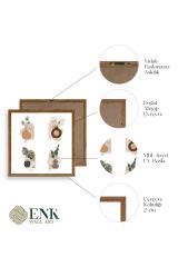 Çiçek Ahşap Çerçeveli Tablo 42 x 42