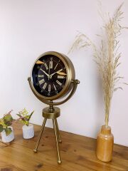 Zentime Eskitme Vintage Üç Ayaklı Duvar Saati