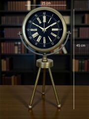 Zentime Eskitme Vintage Üç Ayaklı Duvar Saati