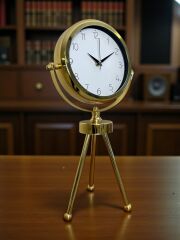 Zentime Gold Lüks Üç Ayaklı Masa Saati