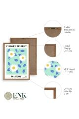 Çiçek Ahşap Çerçeveli Tablo 30 x 42