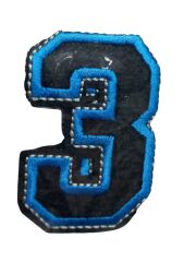 Aplike Ütü İle Yapışan 3 Rakamı  Arma 2,5x4 cm