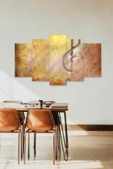 Müzik Notası 5 Parçalı Mdf Tablo 60 x 100