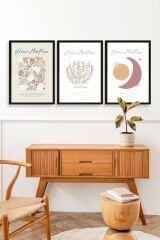 Matisse Üçlü Ahşap Çerçeveli Tablo 30 x 40