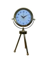 Zentime Gold Lüks Üç Ayaklı Masa Saati