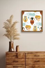 Roma Ahşap Çerçeveli Tablo 42 x 42