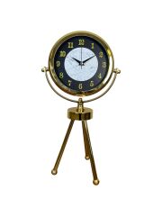 Zentime Gold Lüks Üç Ayaklı Masa Saati