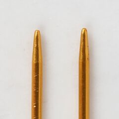 Loren Crafts 2,5 mm 35 cm Sarı Metal Örgü Şişi - L