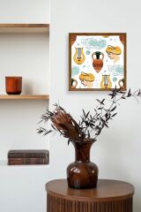 Roma Ahşap Çerçeveli Tablo 23 x 23